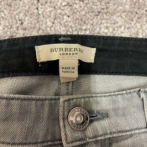 Burberry London Charcoal Grey Straight Leg Jeans Size 4